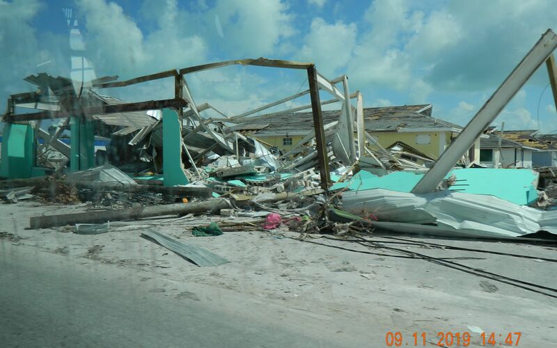 Hurricane Dorian devastation in the Bahamas
