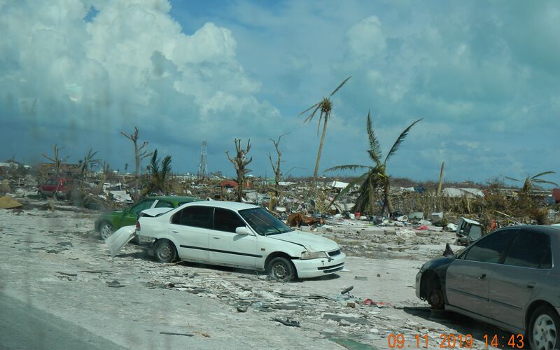 Hurricane Dorian devastation in the Bahamas