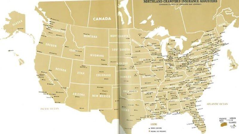 1967 Crawford US directory that served as the company directory for property and casualty office locations, employees and much more.