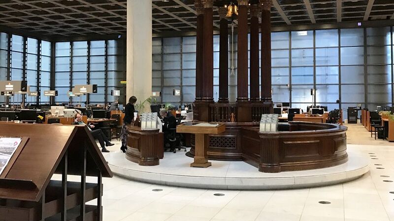 The underwriting floor at Lloyd's of London at the Lloyd's Innovation Showcase.