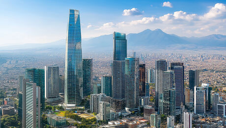 Cityscape of Santiago, Chile
