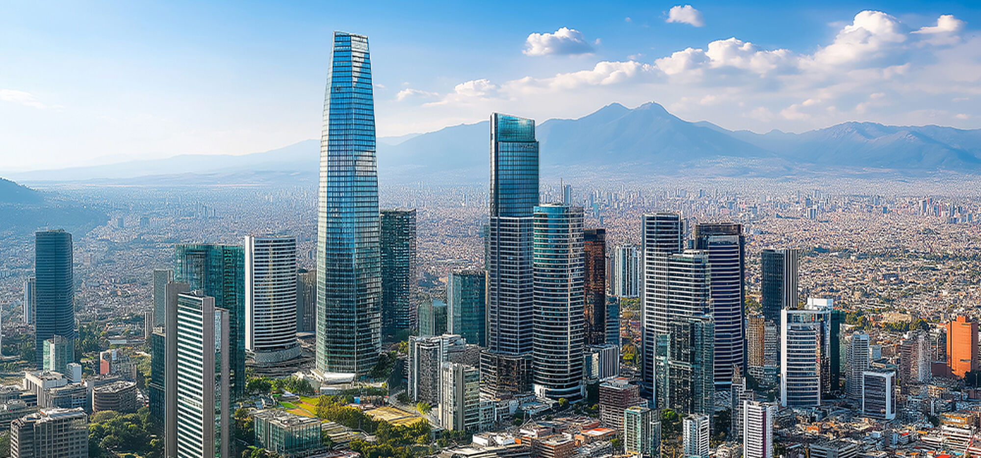 Cityscape of Santiago, Chile