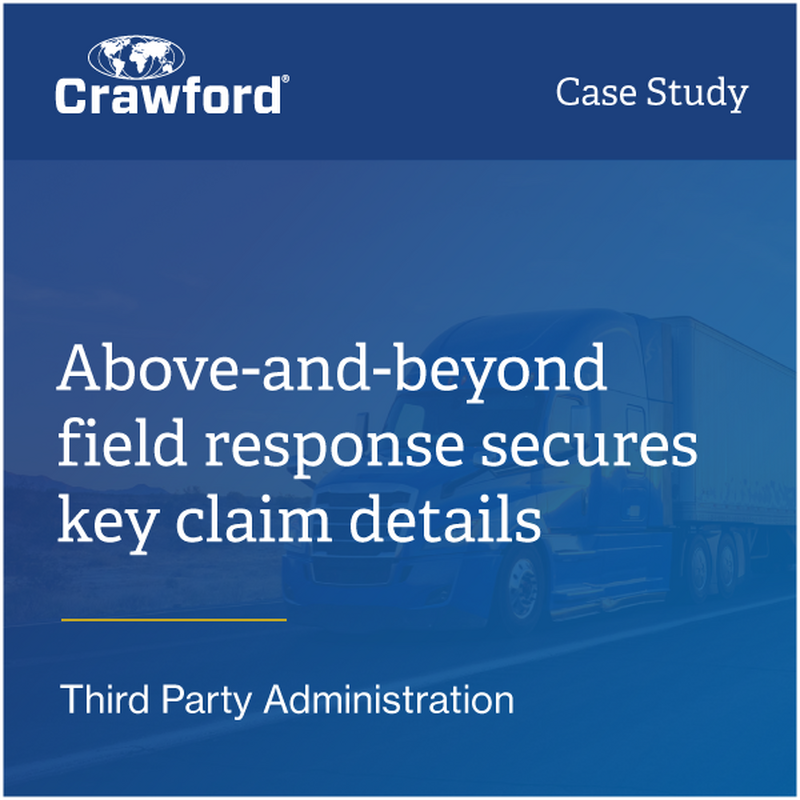 Above-and-beyond field response secures key claim details