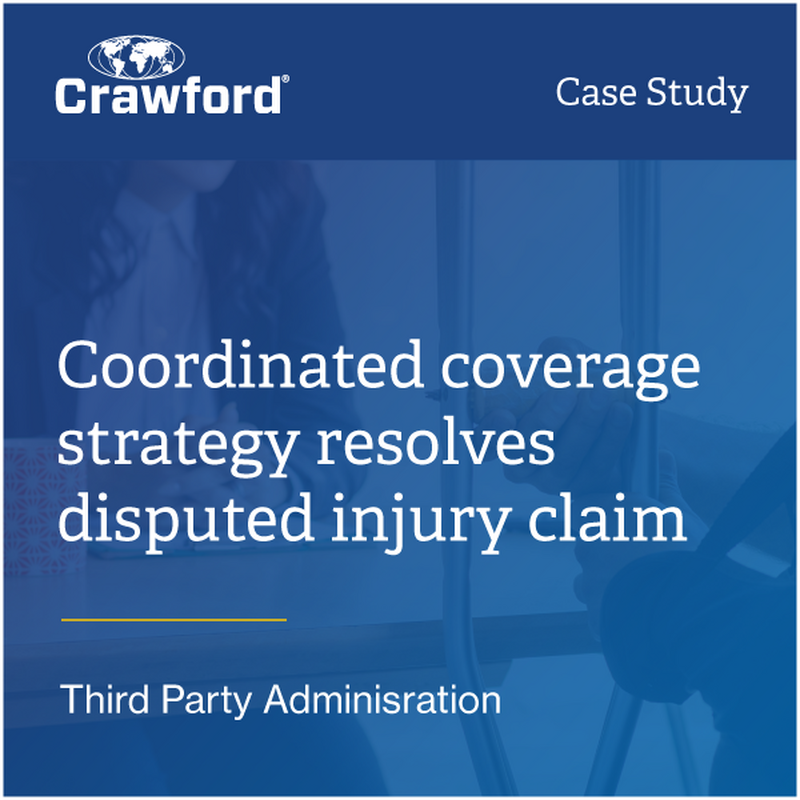 Coordinated coverage strategy resolves disputed injury claim