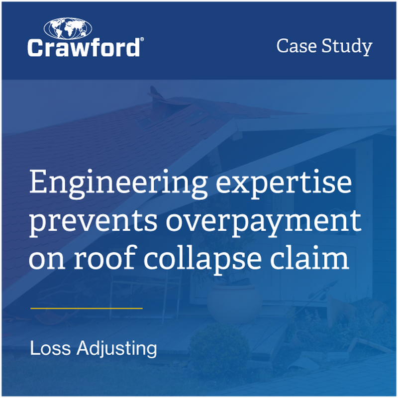 Engineering expertise prevents overpayment on roof collapse claim
