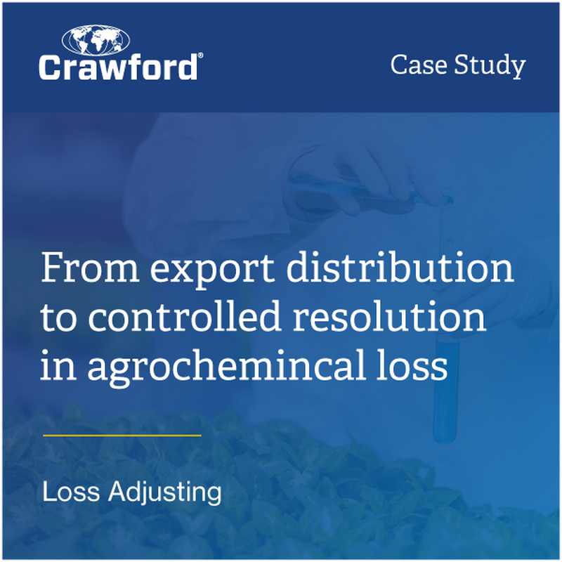 From export distribution to controlled resolution in agrochemincal loss