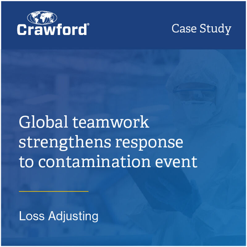 Global teamwork strengthens response to contamination event
