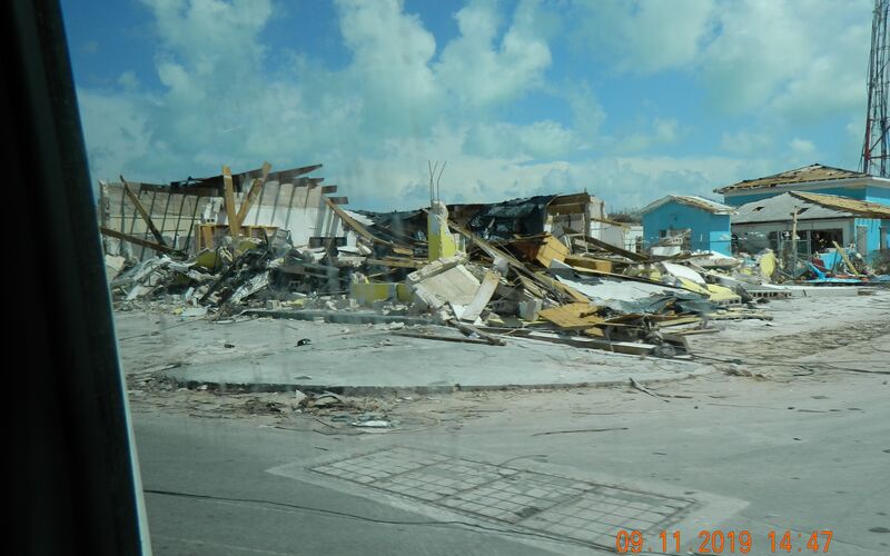 Hurricane Dorian devastation in the Bahamas