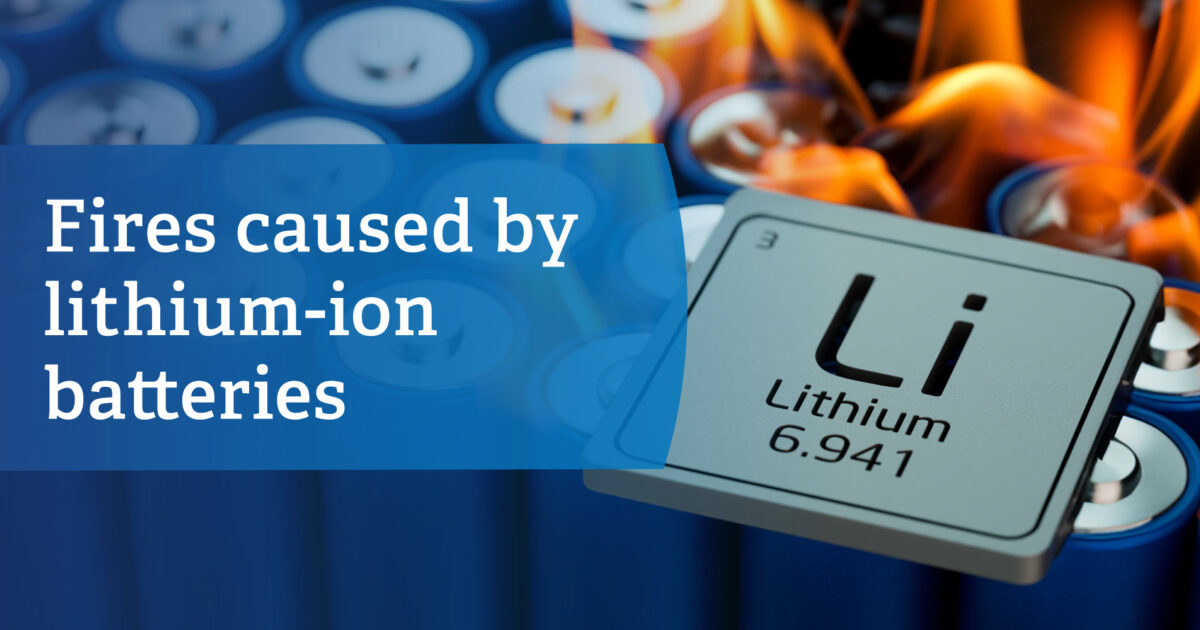 Video Fires caused by lithiumion batteries