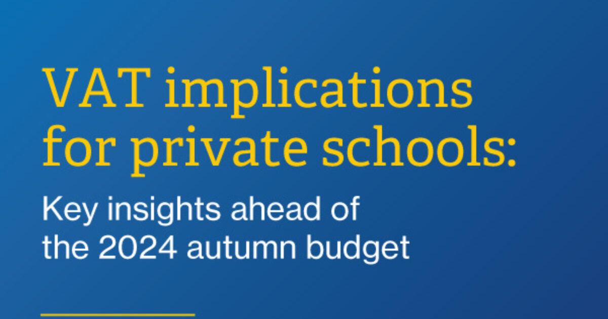 Resource | VAT implications for private schools: Key…
