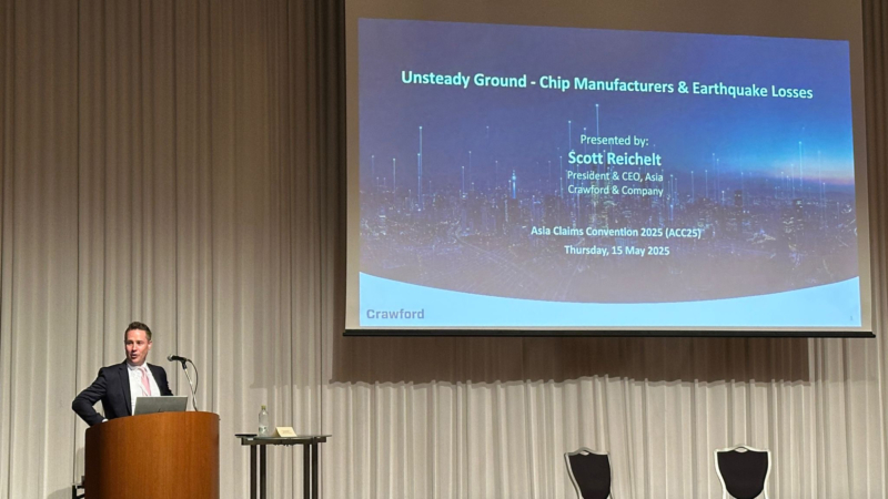 Scott Reichelt presenting at Asian Claims Convention
