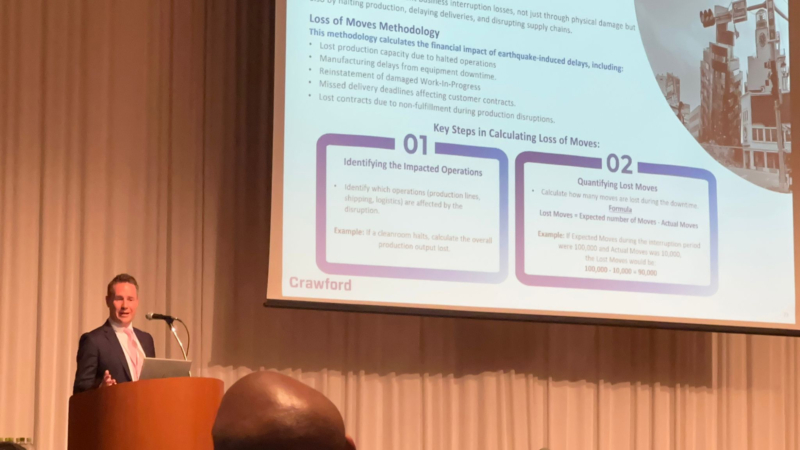 Scott Reichelt presenting at Asian Claims Convention